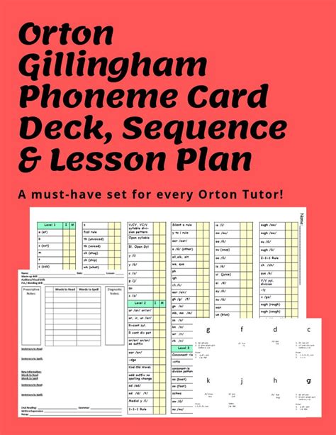 Free Printable Orton Gillingham Scope And Sequence Pdf